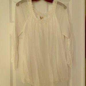 White chiffon blouse